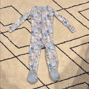 Kids Bunny Print One Piece - Blue
